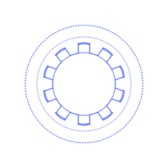 Layouts Dining Rooms Circle Casual Large Line Art Svg Vector, Free Vectors File
